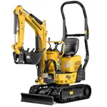 Mini-excavators, 1035kg (quick coupler buckets)